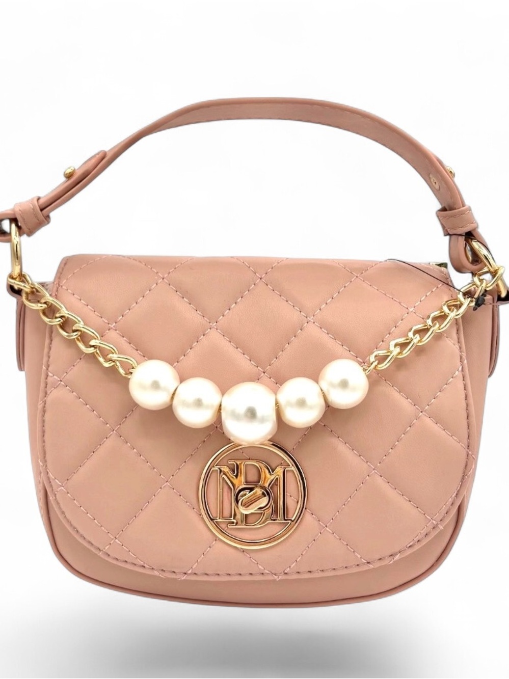 BADGLEY MISCHKA “Stella” Blush X-body Flap Bag - NWT
